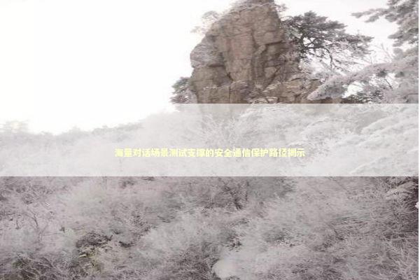 海量对话场景测试支撑的安全通信保护路径揭示