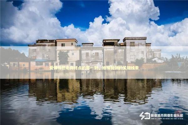 爱情悄然走向终点的那一刻，她捕捉到的关键线索