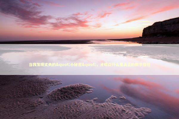 当我发现丈夫的"小秘密"，才明白什么是真正的数字信任